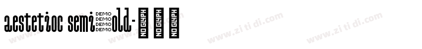 aestetioc semibold字体转换